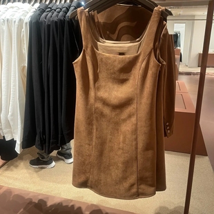 VM NY NB UR2026春百搭日常气质甜美减龄方领无袖背心连衣裙女ins