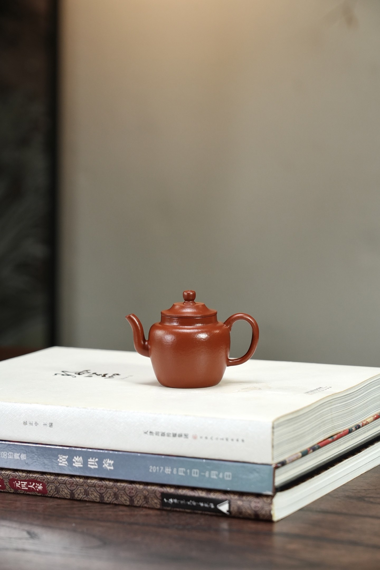 闪购 宜兴紫砂壶迷你朱泥笠帽壶70CC家用手工一人饮茶壶紫砂茶具