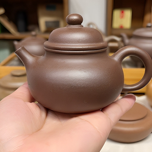 宜兴紫泥段泥紫砂壶家用手工泡茶壶紫砂功夫茶具 容天壶捡漏集合