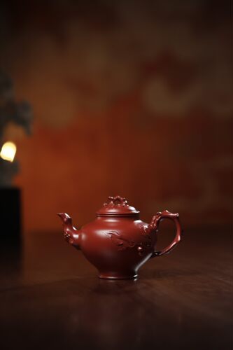 闪购 宜兴紫砂壶全手工朱泥报春壶310CC家用紫砂泡茶壶功夫茶具