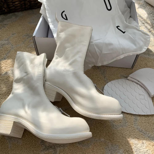 折扣【现货】guidi 正品水洗马皮靴子前后拉链短靴 310/PL2/788Z