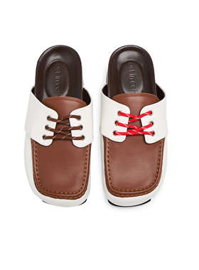 【折】lost in echo 25春夏新款 方头德比系带勃肯鞋拖鞋休闲