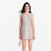 2026SS Diana Vevina 欧根纱花边小香风背心连衣裙