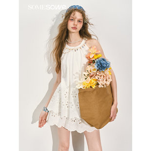 SOMESOWE 25SS 波西米亚度假风上衣 波西米亚蓬蓬半裙
