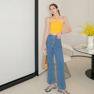 国现新款挂脖宋妍霏同款套装