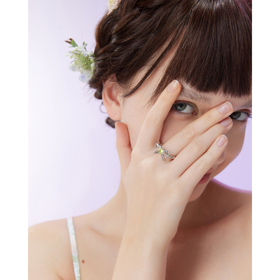 【折】SIS ACC  2S新款仲夏夜之梦 蝴蝶结锆石戒指高级感