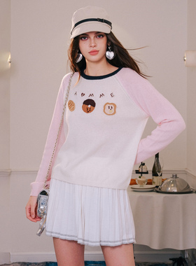 【清货折`】Aimme sparrow 针织插肩上衣 NOT FOR US 百褶半裙