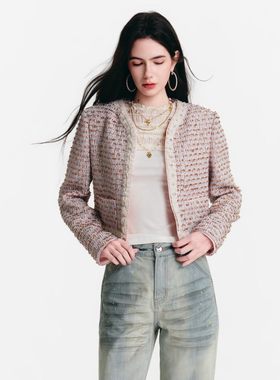 Diana Vevina 2026SS 欧根纱花边小香风外套