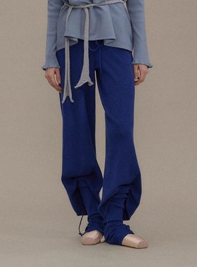 【易梦玲同款】o cloche code_低腰直筒裤_Lowrise Loose Pants