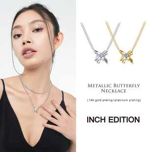 INCH 迷幻梦境蝴蝶液态项链轻奢高级设计感小众项链木兰 EDITION