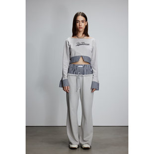 JAC FLEURANT 25AW 衬衫领削肩背心 格纹拼接双腰运动裤