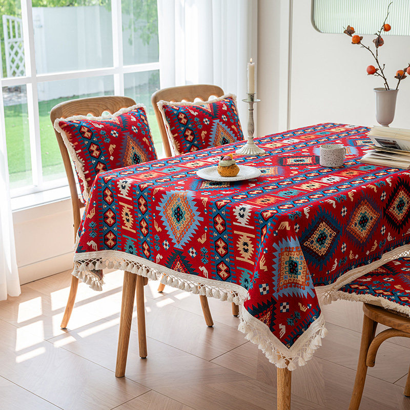 民族风高级感桌布覆古中国风藏式餐桌布波西米亚西餐厅桌布茶几布,居家布艺,桌布,淘宝优惠券,粉丝福利购,淘宝优惠卷