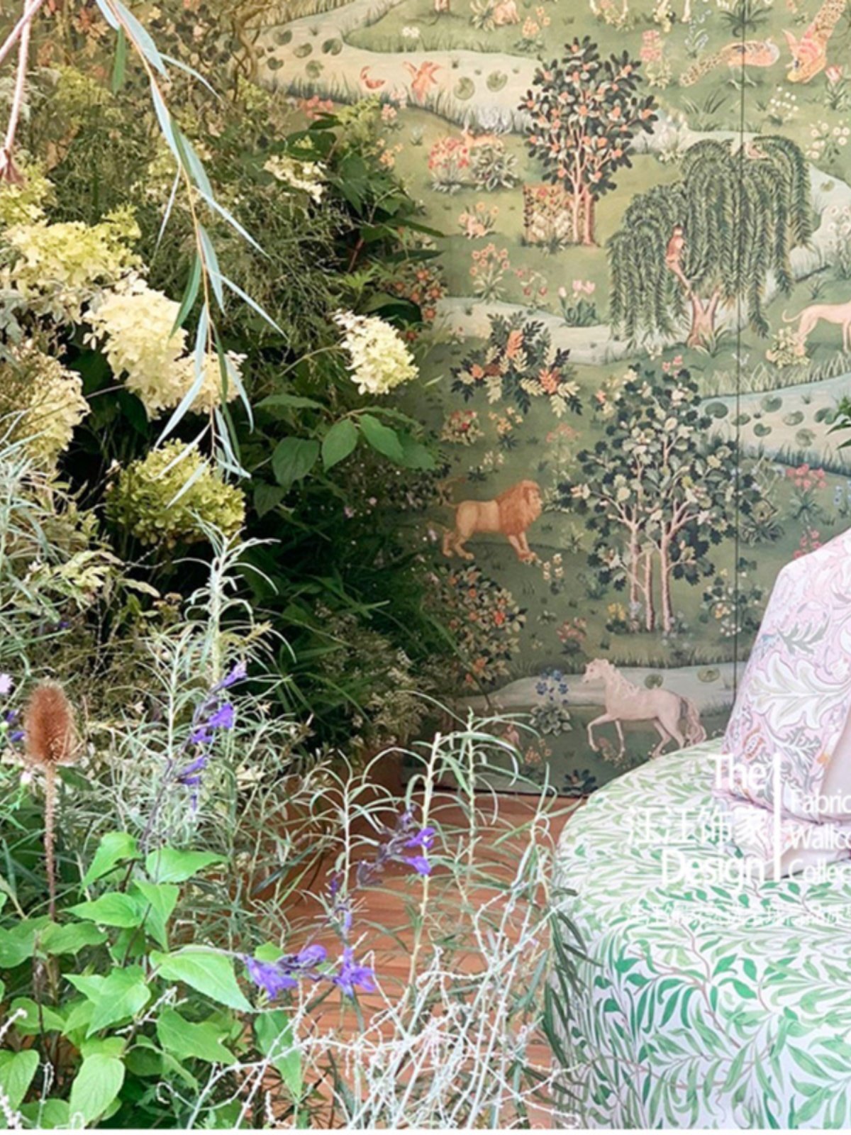 英国原装正品morris & co墙纸壁画 owl and willow 丛林动物壁纸