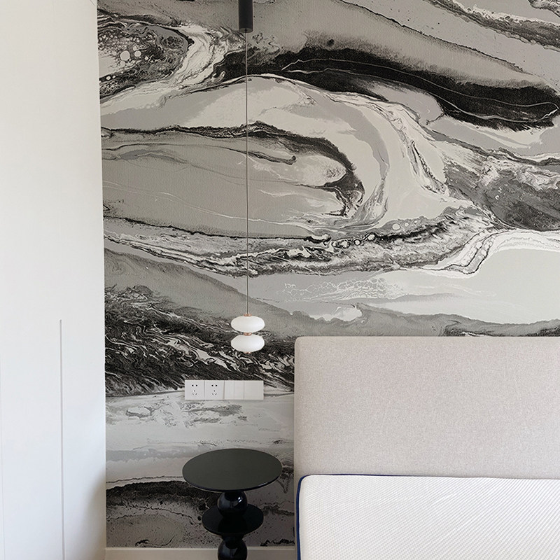 画境 palette 火山熔岩彩色大理石客厅卧室书房定制壁画墙壁纸