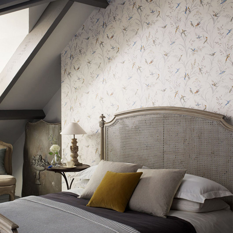 英国原装进口sanderson壁纸214080 214082 客厅卧室电视背景墙纸