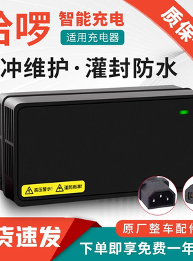 适用哈啰电动车电瓶车电池充电器48V12AH60V20AH72V32Ah智能通用