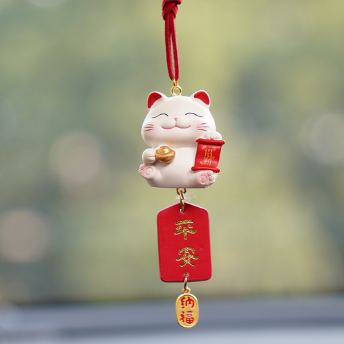 招财猫汽车挂件祈福平安