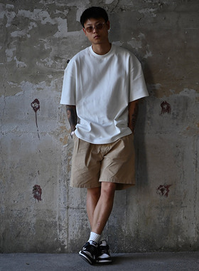 DRIVESTRAIGHT 24SS支线日系蜡染洗水破坏做旧五分短裤休闲裤DSTR