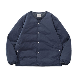 DRIVESTRAIGHT 25AW支线日系休闲无领夹克90鹅绒防寒保暖内胆外套