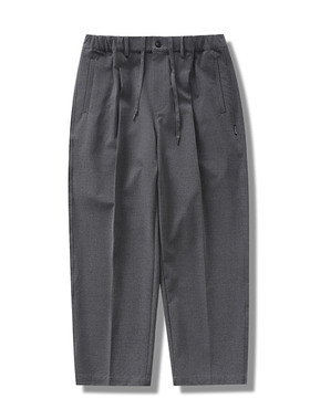 DRIVESTRAIGHT 24AW主线日系休闲垂感抗皱双褶直筒阔腿裤西装长裤