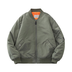 DRIVESTRAIGHT：主线25AW复古短宽MA1飞行员夹克3M厚新雪丽棉外套