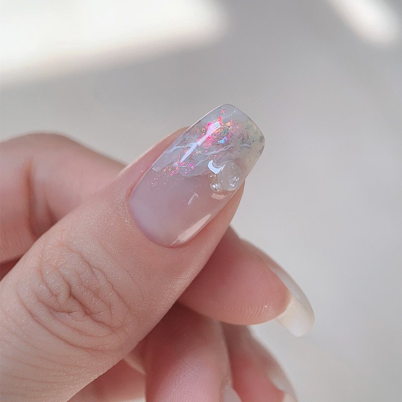 putone putone灵气逼人的薄暮之夏萤火之森花锦粉美甲云锦粉饰品