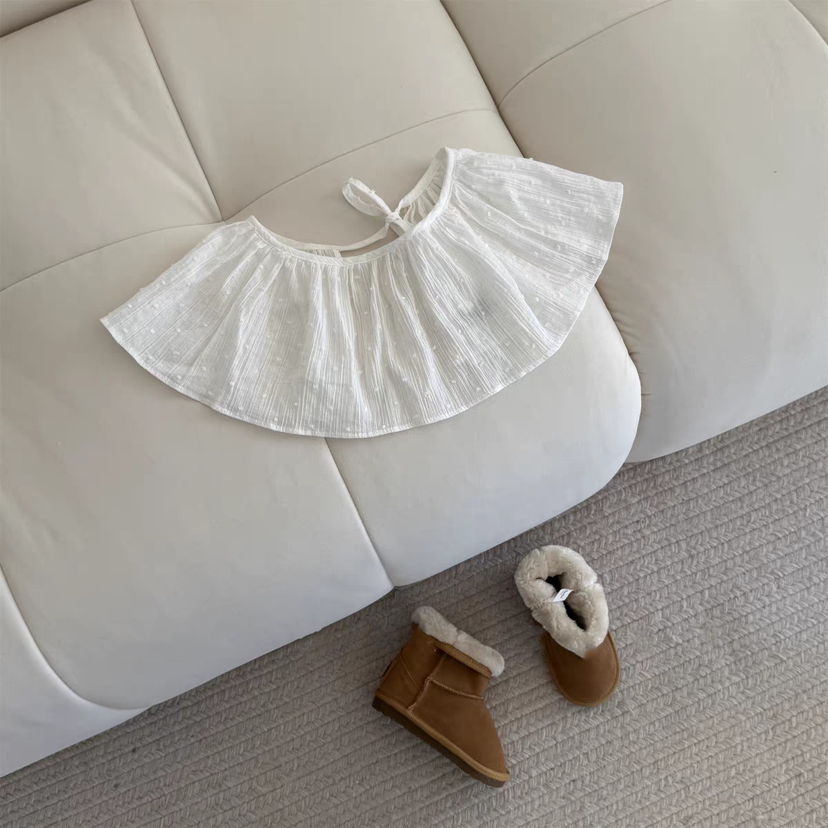 2025春夏女童叠搭屁帘装饰围裙百搭凹造型拍照超短裙半身裙外搭