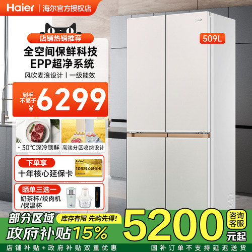 【部分次日达】海尔麦浪509L冰箱