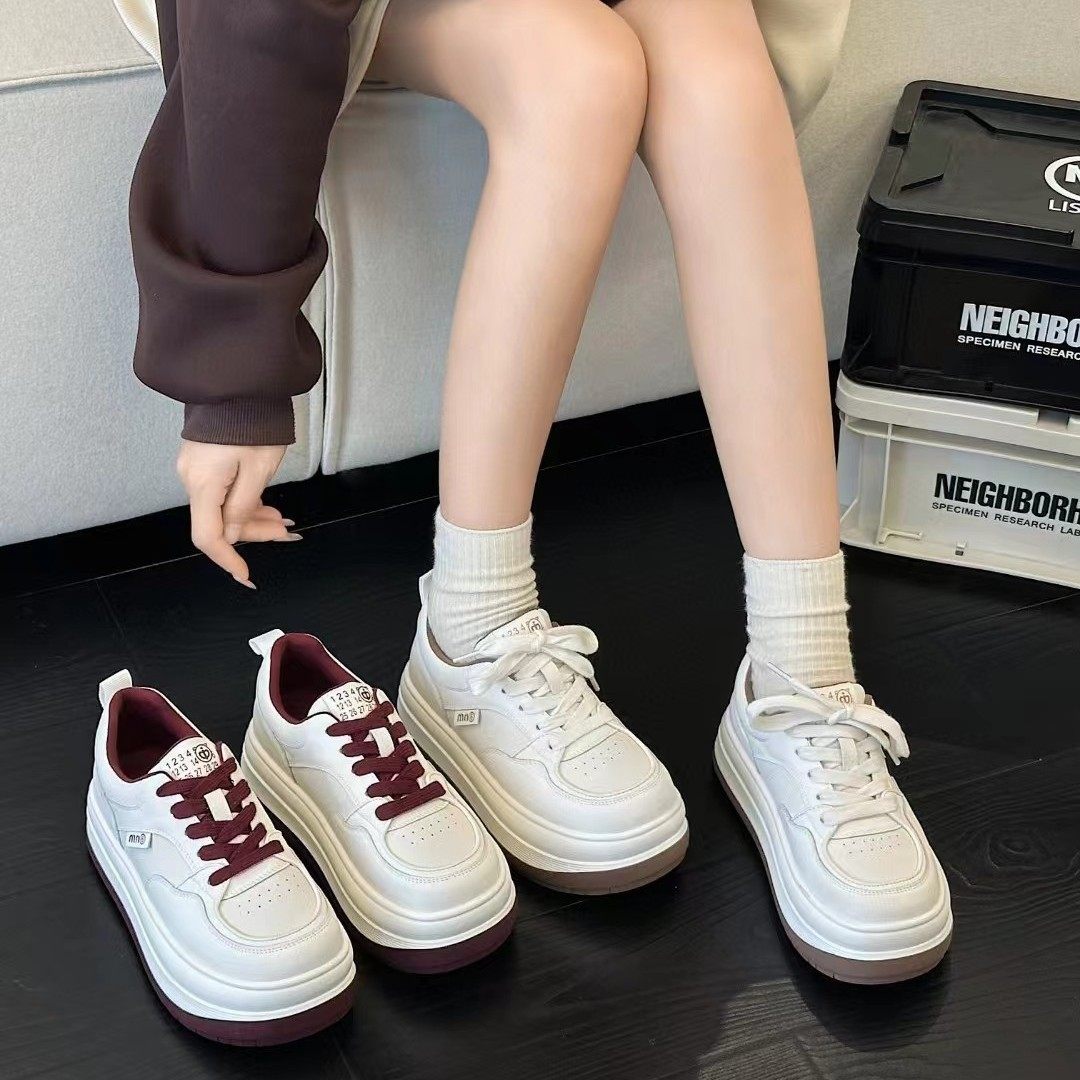 真皮小白鞋女2025春季新款百搭时尚爆款运动休闲鞋厚底舒适板鞋,女鞋,时尚休闲鞋,淘宝优惠券,粉丝福利购,淘宝优惠卷