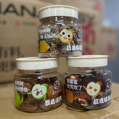 华味亨话梅半李罐装休闲果脯蜜饯办公室零食梅子果干小吃