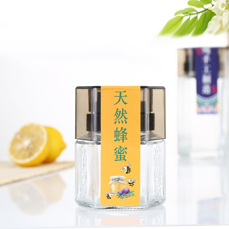 尖嘴方便倒包装蜂蜜瓶玻璃