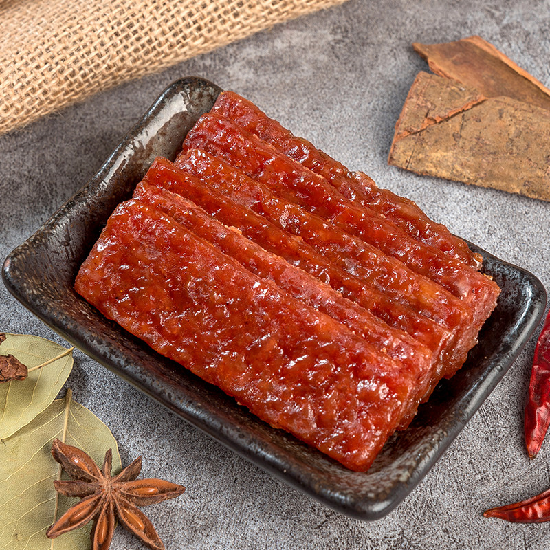 富崎乐脆猪肉脯沙嗲碎片36g单独小包装黑椒五香味肉干办公小零食