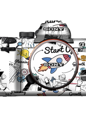 适用于索尼A7R3/S3/M3贴纸 A7S2/M2/R2机身保护膜A1/A9卡通贴纸