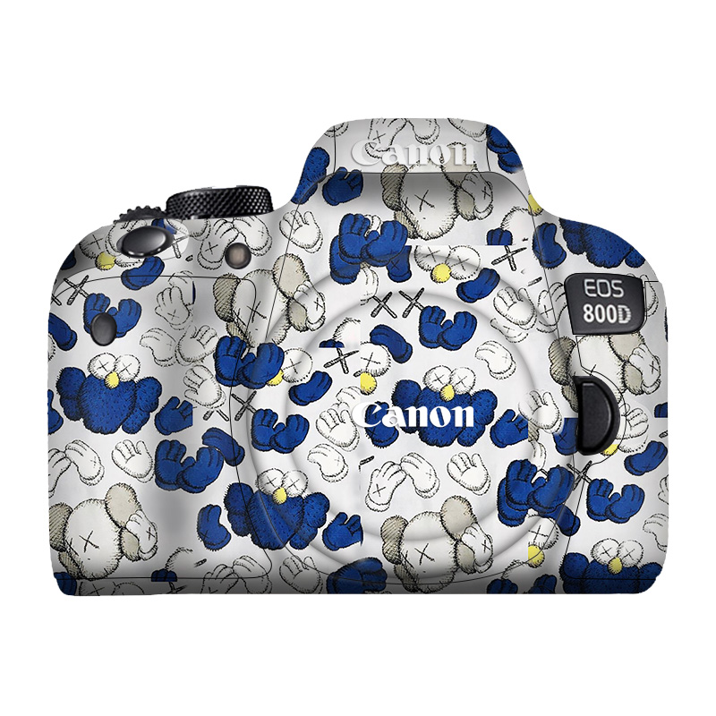 佳能800d全包保护贴纸卡通碳纤维