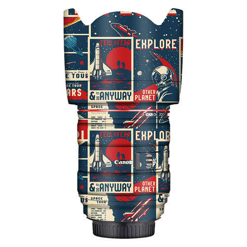 适用佳能2470镜头全包贴膜磨砂