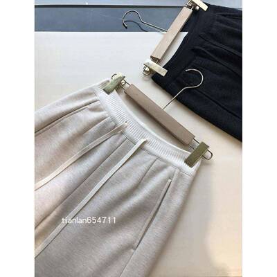 收腹羊~羊毛加绒腰裤ROD！加厚保暖宽松高腰醋酸毛直筒裤！休闲长