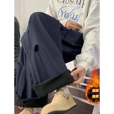 高个子加长青藏色阔腿LTJ工装女秋冬加登绒加厚美式户外冲锋裤山