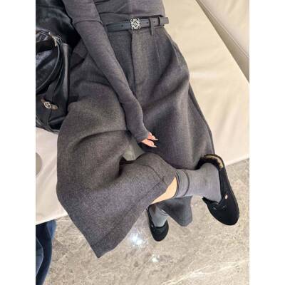 super的BHFiiyy 专属秋冬时髦七分裤n毛尼质感n宽松特供阔腿裤西