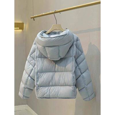 韩版连帽朵面包厚服云女20LYI25冬季绒新款加保暖中长版羽服外套