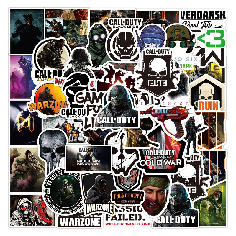 call of duty使命召唤贴纸游戏战争电脑机箱手机行李箱贴画防水