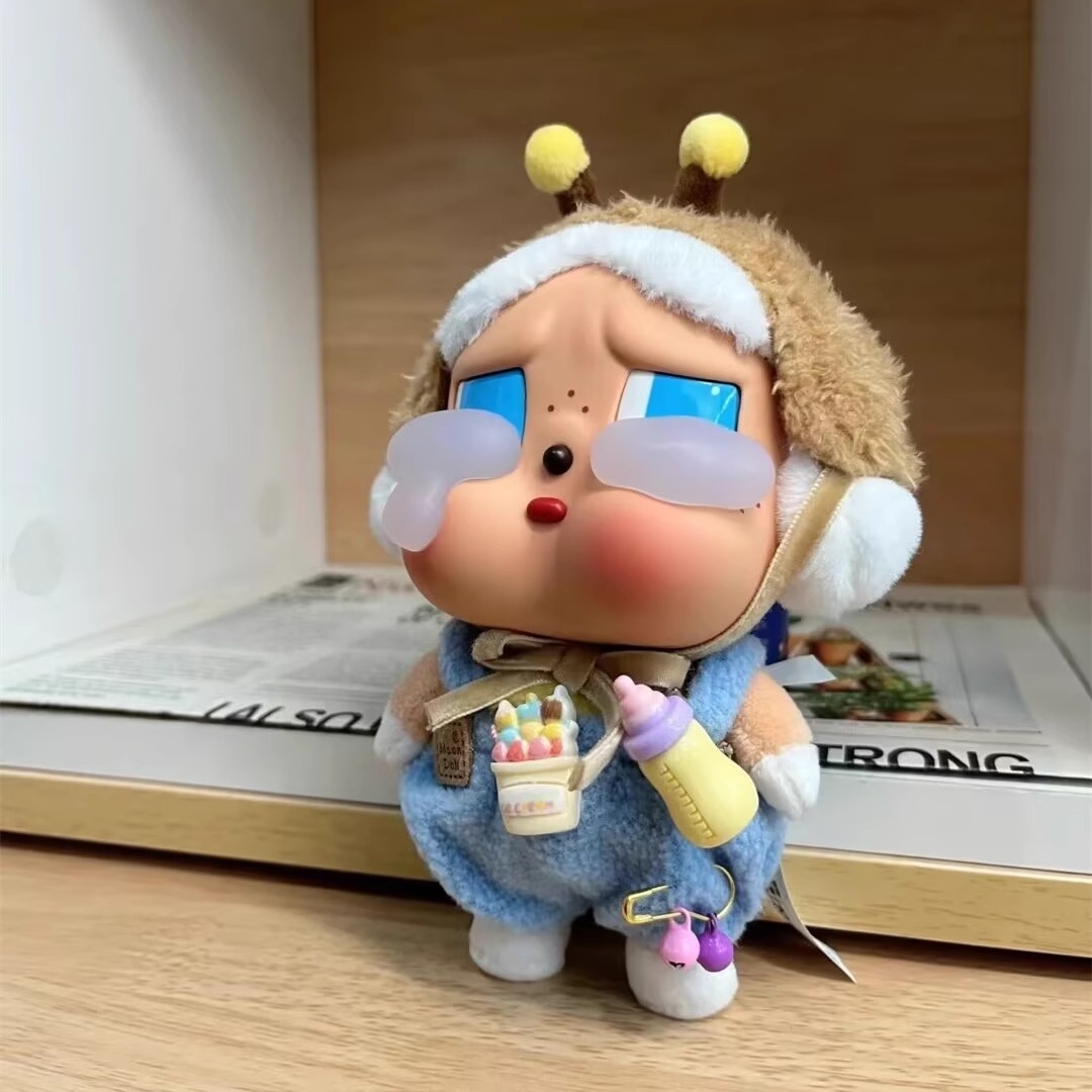 crybaby衣服适用于哭娃奶瓶背带裤娃衣搪胶毛绒盲盒公仔娃娃服饰