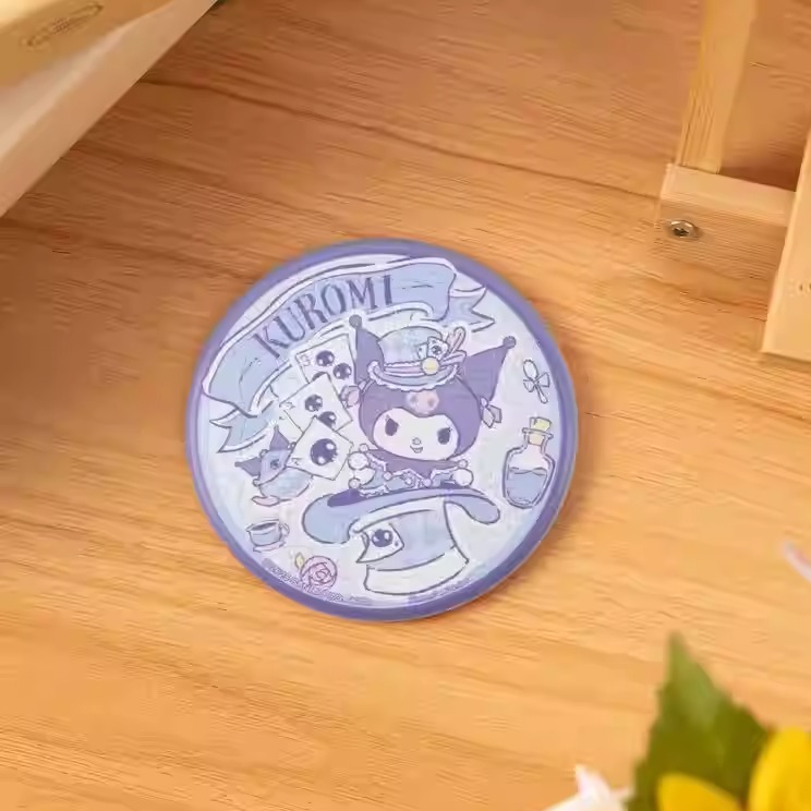 3D-JP三丽鸥系列卡通拼图68片便携随身镜手持补妆镜女生礼物3djp