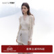 wana 清纯休闲针织裙 新款 try 米白流浪感针织连衣裙2025夏季