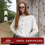 新款 女装 try羊毛趣味彩色扣子针织开衫 2025冬季 明星同款 wana