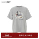 try猫咪团宠可爱休闲灰色T恤2025夏季 新款 宽松日常女款 wana 短袖