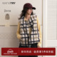 精致廓形百搭女款 wana try正反两穿格纹减龄马甲新款 上衣马夹外搭