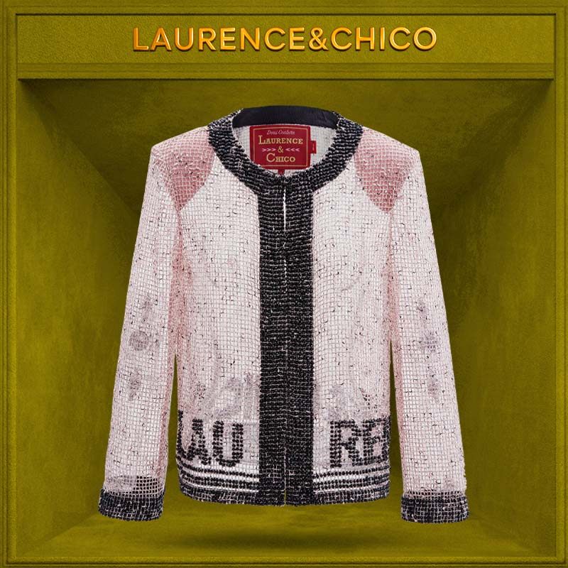 LC重奢手工粉色钉珠花呢开衫高级感透视春夏短外套,女装/女士精品,短外套,淘宝优惠券,粉丝福利购,淘宝优惠卷