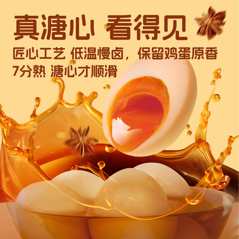 杨生记溏心卤蛋鸡蛋即食蛋七分熟不含酒精高蛋白富硒无壳即食早餐,水产肉类/新鲜蔬果/熟食,茶叶蛋/卤蛋,淘宝优惠券,粉丝福利购,淘宝优惠卷