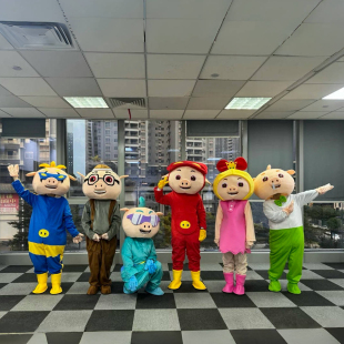 卡通人偶服装成人猪猪侠玩偶服装猪猪侠小呆呆超人强出租服装