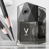 大V素描削笔器美术生专用V5V6素描速写削笔刀美术削笔机dav卷笔刀铅笔炭笔转笔刀大v旗舰店正品